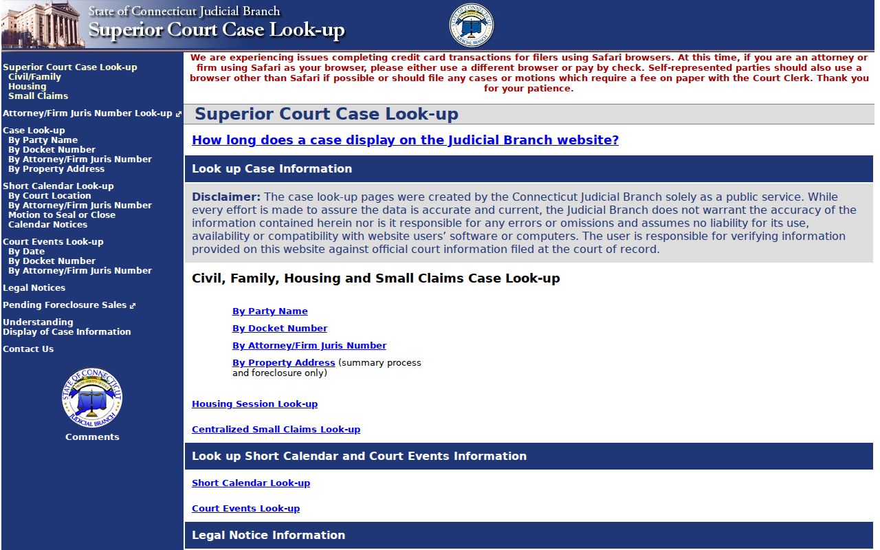 Cheshire residents directory Connecticut court search